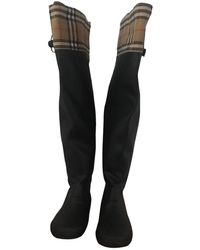 Burberry Black Rubber Boots