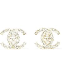 Chanel Pendientes CC - Metálico