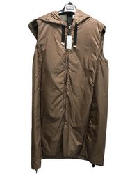 Max Mara Camel Synthetic Coat - Multicolour