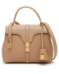 Céline Sac 16 Leder Cross Body Tashe - Natur