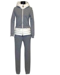 Moncler Pull.Gilets \N en Coton Gris