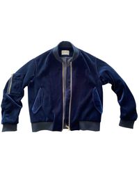 Sandro Samt Blouson - Blau