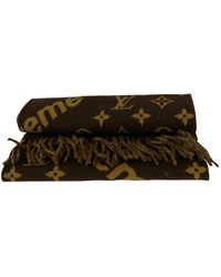 Louis Vuitton Pañuelos. Bufandas en cachemira marrón