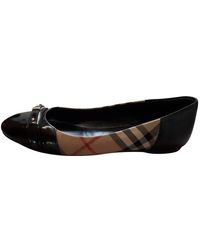 Burberry Cloth Ballet Flats - Black
