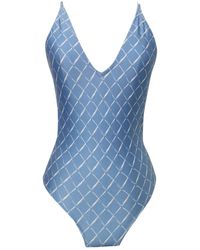 Chanel Einteiliger Badeanzug - Blau