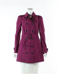 Burberry Trench Coat - Purple