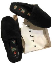 Sandro Leder Clogs - Grün