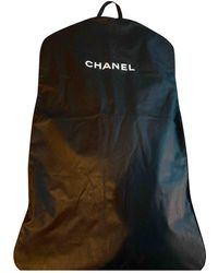 Chanel Leinen Reisetaschen - Schwarz