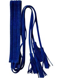 Maje Blue Suede Belts