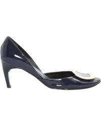 Roger Vivier Scarpe col tacco in vernice marina \N - Blu