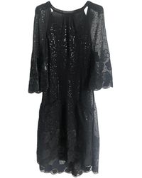 Chanel Vestito midi in Pizzo - Nero
