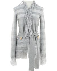 Balmain Chaqueta en lana gris
