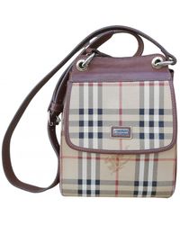 Burberry Cloth Satchel - Brown