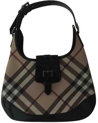 Burberry Cloth Handbag - Black