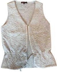 Maje Grey Wool Knitwear - Gray