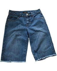 Chanel Shorts Denim - Jeans Blau