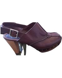 Marni Leder Clogs - Mehrfarbig