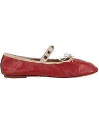 red valentino rockstud flats