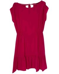 Sandro Seide Mini kleid - Pink