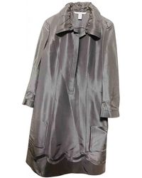 Diane von Furstenberg Seide Midi kleid - Grau