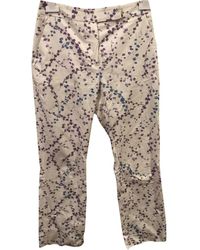 Max Mara Straight Trousers - White