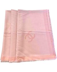 Chanel Estola de Cachemira - Rosa