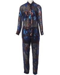 Maje Black Silk Trousers