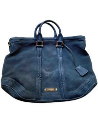 Burberry Leather Handbag - Blue