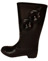 chanel wellington boots