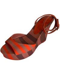 Burberry Cloth Sandals - Multicolour