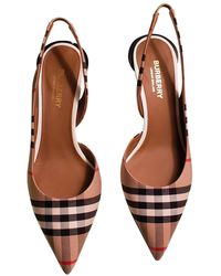 Burberry Cloth Heels - Brown
