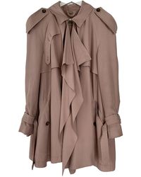 Burberry Silk Trench Coat - Pink