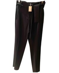 Maje Fall Winter 2019 Black Linen Trousers