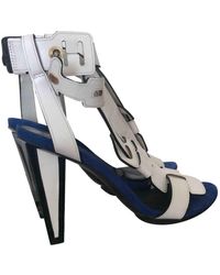 Diane von Furstenberg Leder Römersandalen - Mehrfarbig