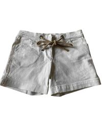 Burberry White Denim - Jeans Shorts