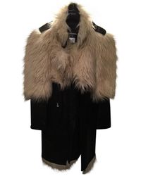 Chanel Synthetikpelz Mäntel - Schwarz