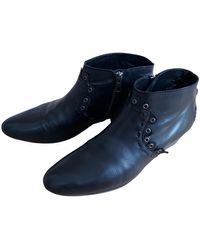 Sandro Leder Stiefeletten - Schwarz