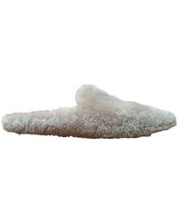 Sandro Fall Winter 2019 Synthetikpelz Pantoffeln - Natur