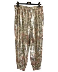 Chanel Pantaloni alla turca in Seta - Metallizzato