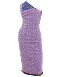 Versace Midi Kleid - Lila