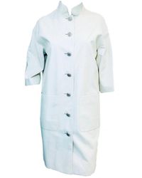 Chanel Abrigo en cuero - Azul