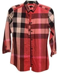 Burberry Red Cotton Top