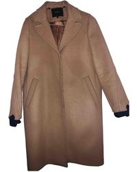 Maje Fall Winter 2018 Camel Wool Coats - Brown