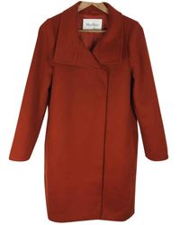 Max Mara Orange Wool Coat