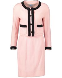 Chanel Vestito corto Tweed - Rosa