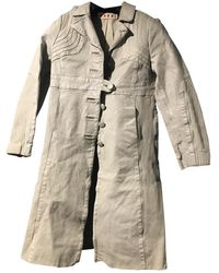 Marni Leder Mäntel - Natur