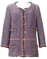 Chanel Vest \N en Tweed Bleu