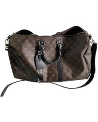 Louis Vuitton Keepall Brown Cloth Bag