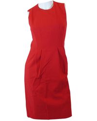 Michael Kors Wolle Midi Kleid - Rot