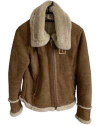 Michael Kors Shearling Coat - Brown